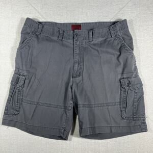 Foundry Supply Co Men’s Cargo Shorts Gray Size 48 Multi Pocket Tactical Button